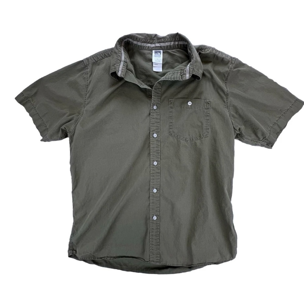 The North Face Mens Button Up Short Sleeve Shirt Size  Large